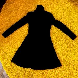 Black Seraphine maternity dress, petite.